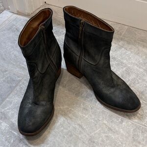 Donald J. Pliner gunmetal gray booties size 7